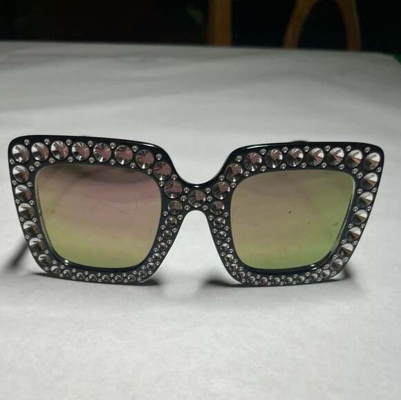 Unknown Accessories - Elton John inpired Rhinestone Bling Sunglasses